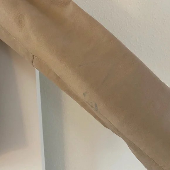 AMAZING Vintage Tan Leather Jacket - Picture 5 of 8